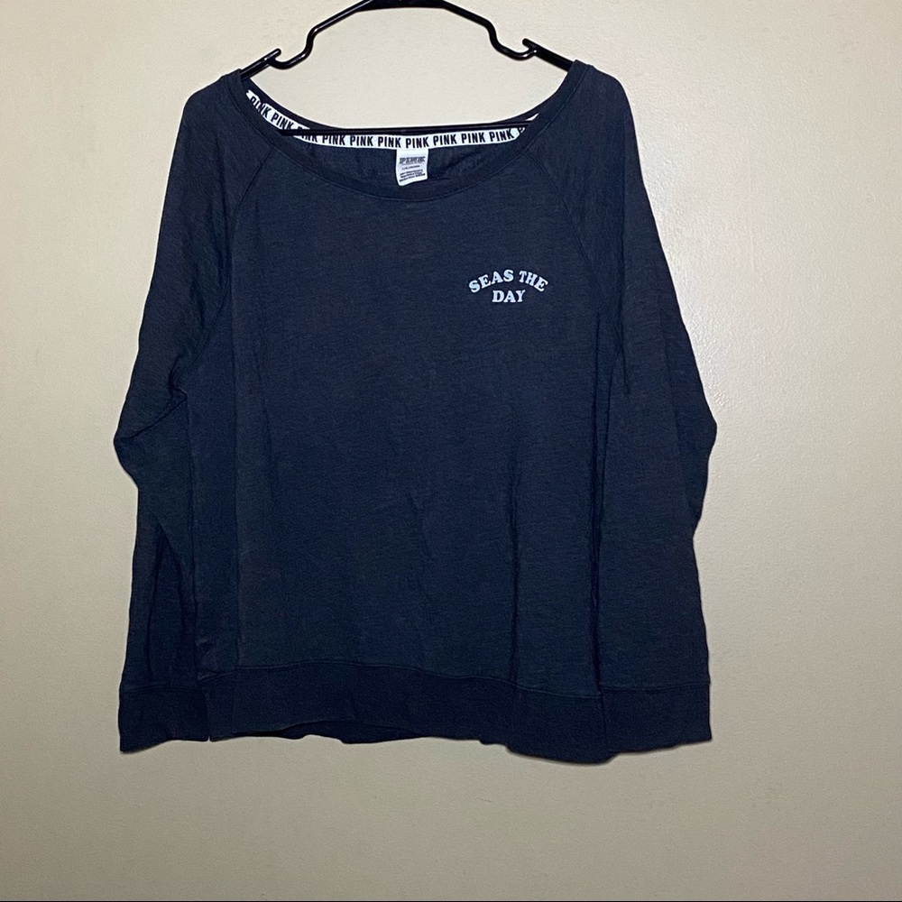 PINK Victoria's Secret "Seas The Day" Long Sleeve Shirt